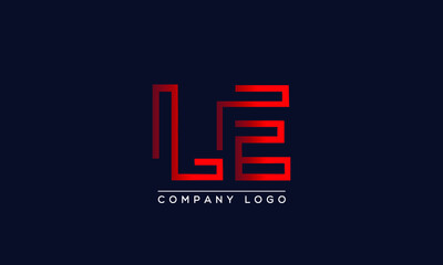 Creative Letters LE Logo Design Vector Template. Initial Letters LE Logo Design