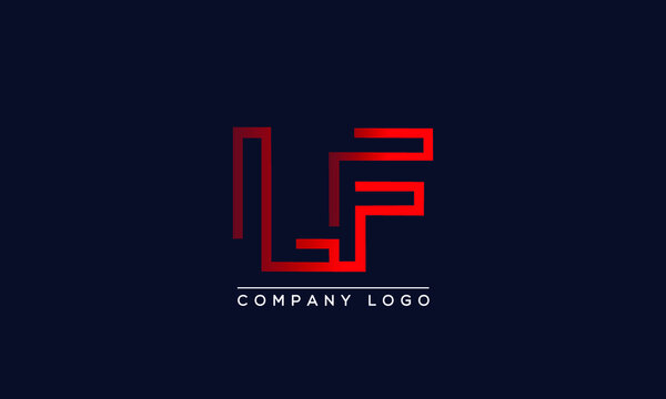 Creative Letters LF Logo Design Vector Template. Initial Letters LF Logo Design