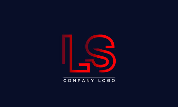 Creative letters LS Logo Design Vector Template. Initial Letters LS Logo Design