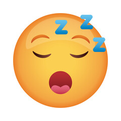 asleep emoji face classic flat style icon