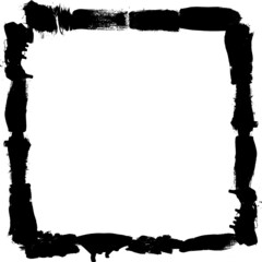 Vector grunge border frame square