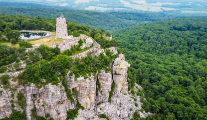 Mohonk Preserve Sky Top Tower Aerial Scenic view