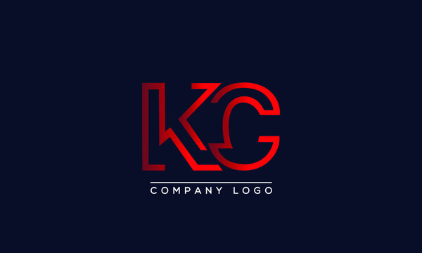 Creative letter KC Logo Design Vector Template. Initial Letter KC Logo Design
