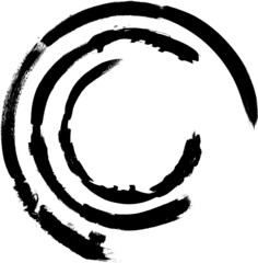 Grunge brush strokes vector