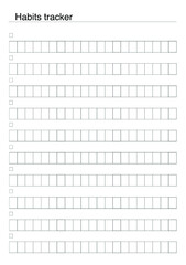 Simple template of planner sheets, vector