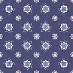 The seamless pattern is formed from an element of ethnic ornament. EPS10
