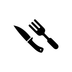 Fork, knife and spoon icon design