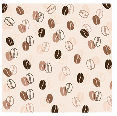 Hand draw coffee pattern vector