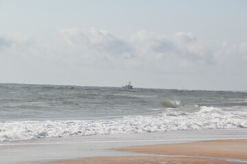 Fishing Boat on the Atlantic Ocean