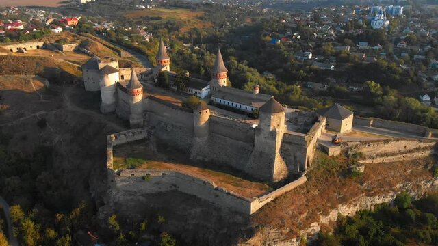 Kamianets Podilskyi castle in Ukraine - historical landmark