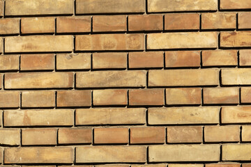  Yellow and red brick wall - background texture