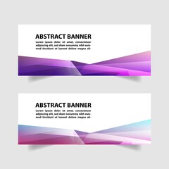 Abstract modern web banner template design