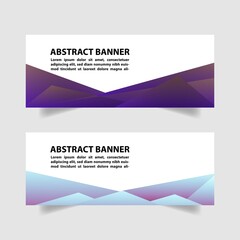 Naklejka premium Abstract modern web banner template design