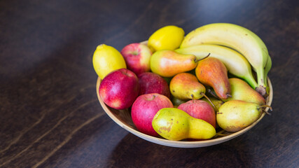 fruit plate on the table