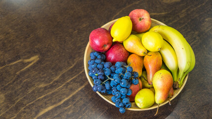 fruit plate on the table