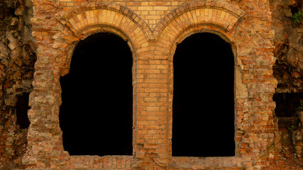 Fototapeta premium old window in the wall