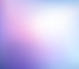 Abstract Blurred blue pink purple background. Soft pastel gradient backdrop with place for text. Vector illustration for your graphic design, banner, poster