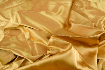 Satin fabric with gentle curves