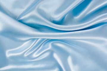 Satin fabric with gentle curves