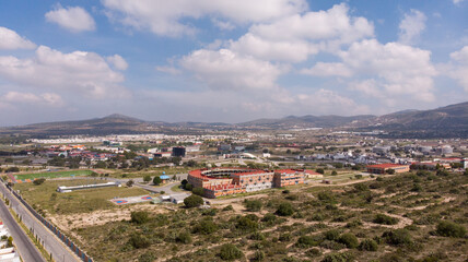 aerial view of the city of pachuca hidalgo