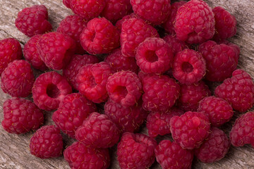 Ripe raspberry as a background close-up