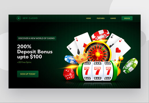 Hero Image for Casino Website Layout