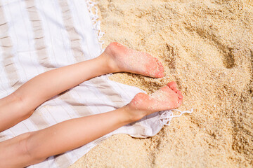 Adorable little girl on vacation