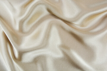 Satin fabric with gentle curves