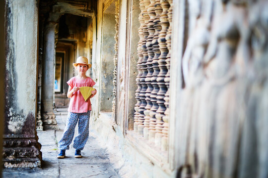 Child at Angkor Wat temple