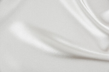 Satin fabric with gentle curves