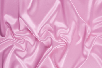 Satin fabric with gentle curves