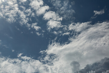 blue sky with clouds