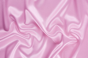 Satin fabric with gentle curves