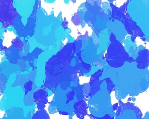 abstract blue background with paint splashes