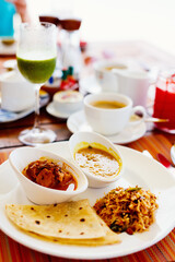 Asian lunch plate