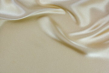 Satin fabric with gentle curves