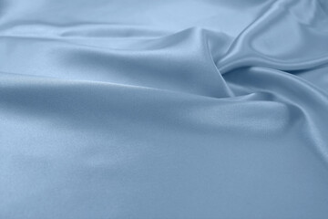 Satin fabric with gentle curves