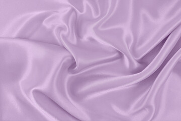 Satin fabric with gentle curves