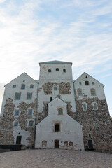 Medieval castle against view of the sky in Turku Finland
