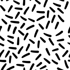 Abstract pattern. Lots of black sticks. Small black lines.