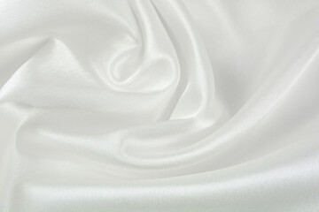 Satin fabric with gentle curves