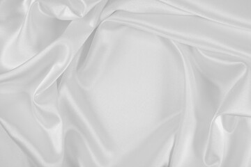 Satin fabric with gentle curves