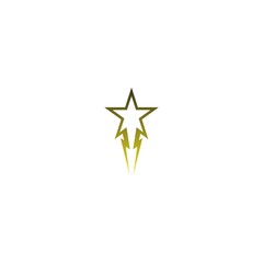 Star lightning Logo Template vector icon