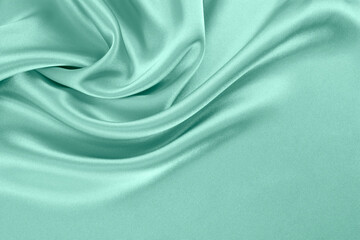 Satin fabric with gentle curves