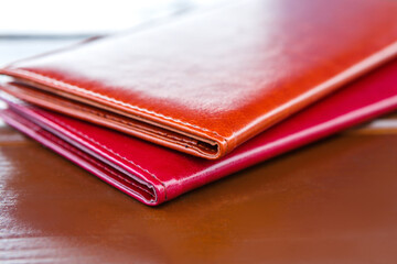 Leather folders for restaurant bills