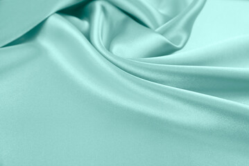 Satin fabric with gentle curves