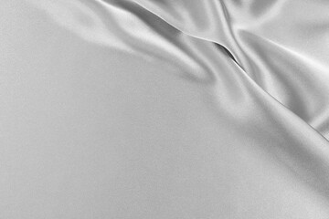 Satin fabric with gentle curves