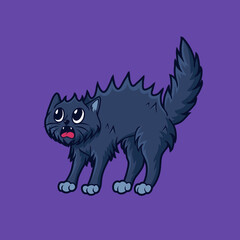Obraz premium Scary cat