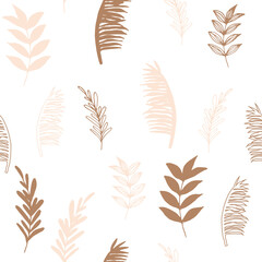 Simple floral repeat pattern. Botanical vector design great for textile, packages, wrapping,etc. 
