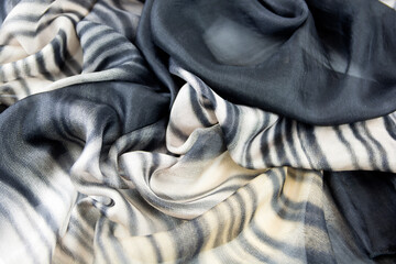 Fototapeta premium Satin fabric with gentle curves